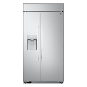 LG 26 Cu. Ft. Smart Side by Side Built-In Refrigerator with Ice & Water Dispenser Stainless Steel